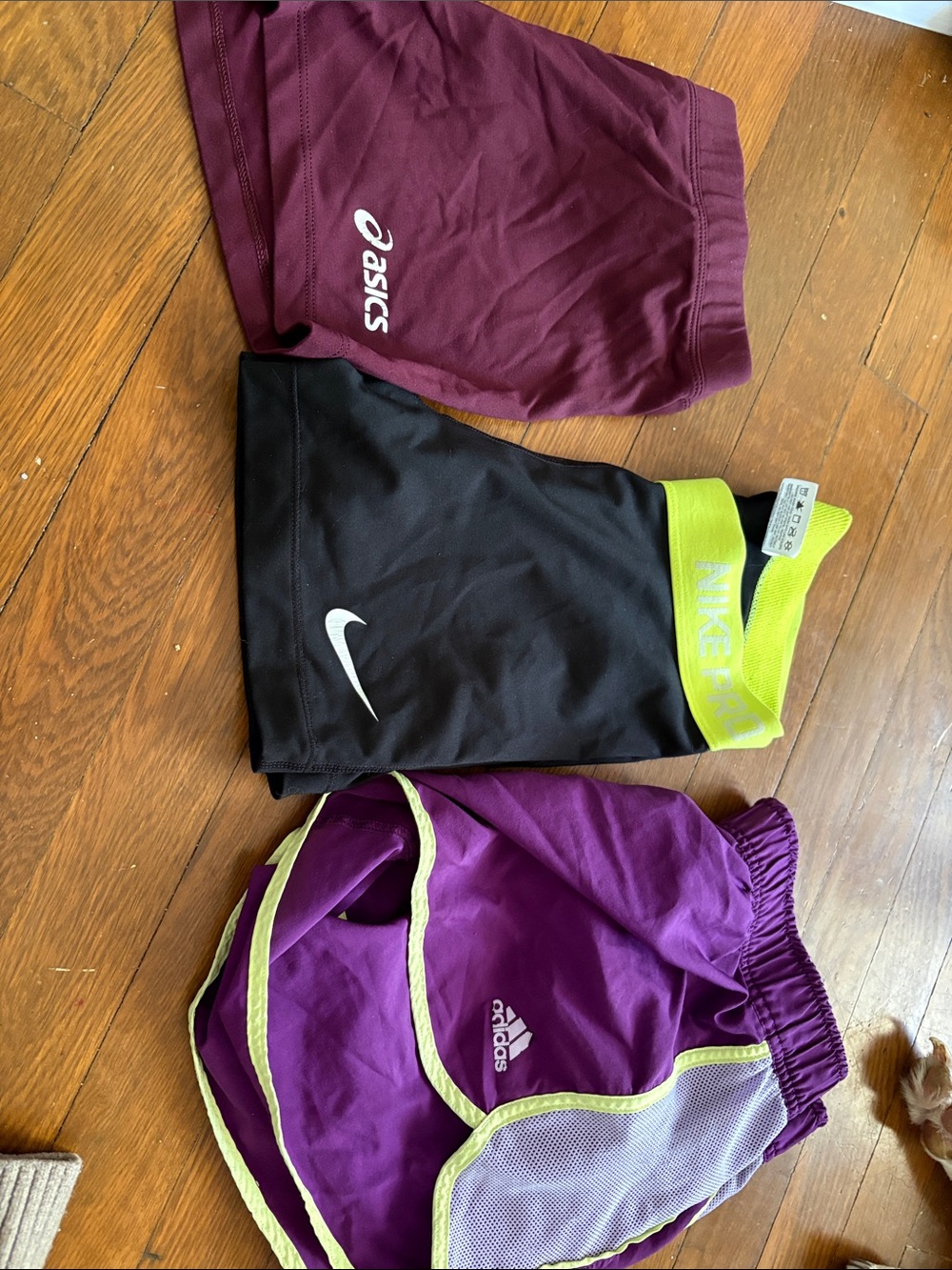 Nike Black Shorts with Lime Waistband for Kids